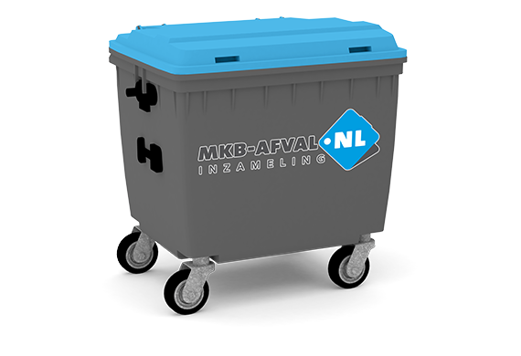 Hoe vaak wordt de container in Delft geleegd door MKB-afval?